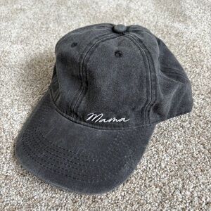 Gray Embroidered 'Mama' Cap Hat Baseball Cap Mama Mom Mother Mother’s Day NEW